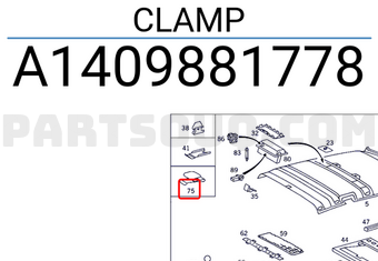MERCEDES A1409881778 CLAMP