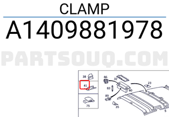 MERCEDES A1409881978 CLAMP