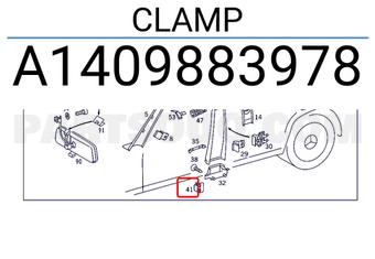 MERCEDES A1409883978 CLAMP