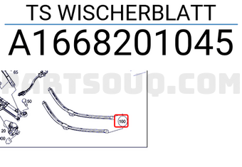 MERCEDES A1668201045 TS WISCHERBLATT