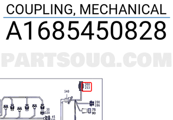 MERCEDES A1685450828 COUPLING, MECHANICAL