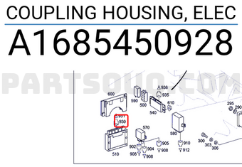 MERCEDES A1685450928 COUPLING HOUSING, ELEC
