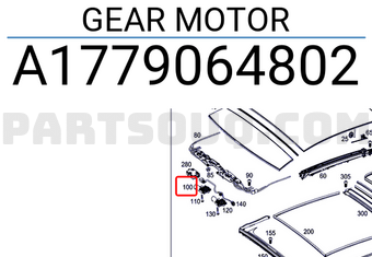 MERCEDES A1779064802 GEAR MOTOR
