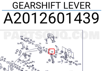 MERCEDES A2012601439 GEARSHIFT LEVER