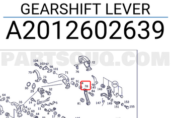 MERCEDES A2012602639 GEARSHIFT LEVER