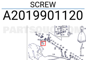 MERCEDES A2019901120 SCREW