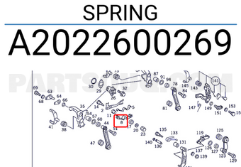 MERCEDES A2022600269 SPRING