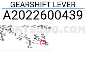 MERCEDES A2022600439 GEARSHIFT LEVER