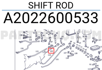 MERCEDES A2022600533 SHIFT ROD