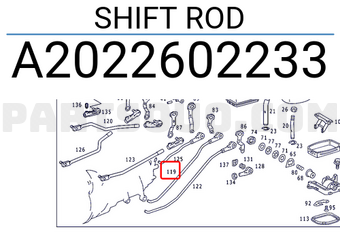 MERCEDES A2022602233 SHIFT ROD