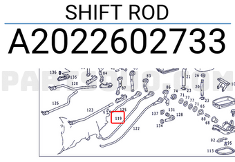 MERCEDES A2022602733 SHIFT ROD