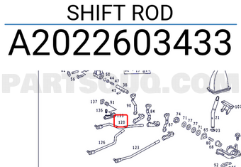 MERCEDES A2022603433 SHIFT ROD