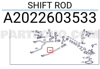MERCEDES A2022603533 SHIFT ROD
