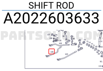 MERCEDES A2022603633 SHIFT ROD