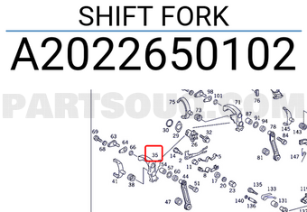 MERCEDES A2022650102 SHIFT FORK