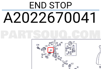 MERCEDES A2022670041 END STOP