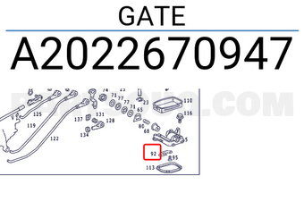 MERCEDES A2022670947 GATE