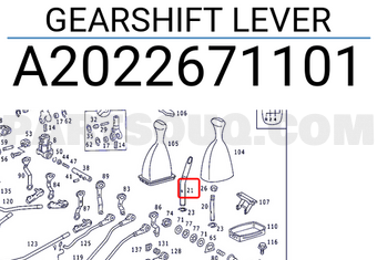 MERCEDES A2022671101 GEARSHIFT LEVER