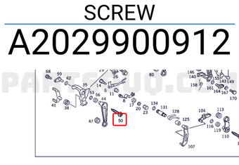MERCEDES A2029900912 SCREW