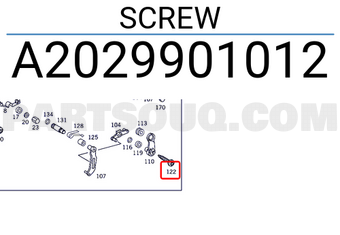 MERCEDES A2029901012 SCREW