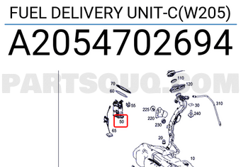 MERCEDES A2054702694 FUEL DELIVERY UNIT-C(W205)