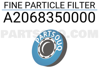 MERCEDES A2068350000 FINE PARTICLE FILTER