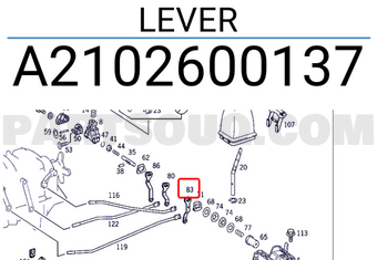 MERCEDES A2102600137 LEVER