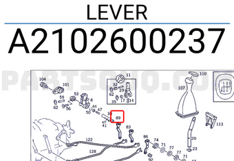 MERCEDES A2102600237 LEVER
