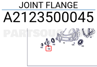 MERCEDES A2123500045 JOINT FLANGE