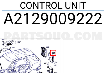 MERCEDES A2129009222 CONTROL UNIT