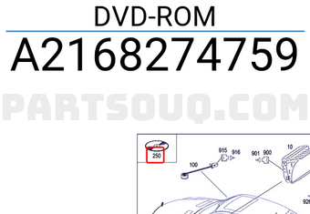 MERCEDES A2168274759 DVD-ROM