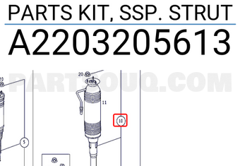 MERCEDES A2203205613 KIT DE PIEZAS, PUNTAL SSP