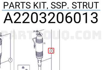 MERCEDES A2203206013 KIT DE PIÈCES, JAMBE DE FORCE SSP