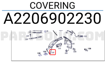 MERCEDES A2206902230 COVERING