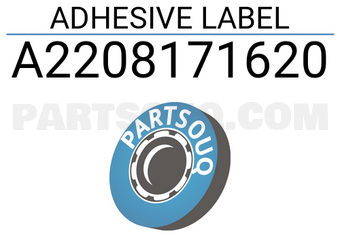 MERCEDES A2208171620 ADHESIVE LABEL