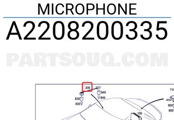MERCEDES A2208200335 MICROPHONE