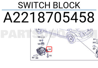 MERCEDES A2218705458 SWITCH BLOCK