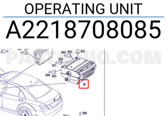 MERCEDES A2218708085 OPERATING UNIT