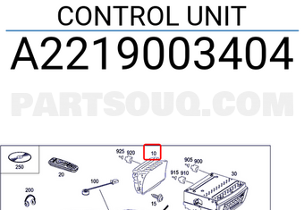 MERCEDES A2219003404 CONTROL UNIT