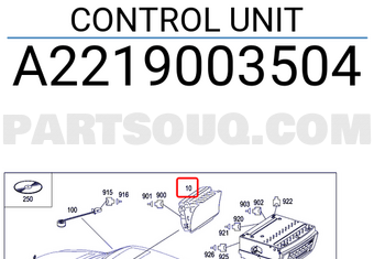 MERCEDES A2219003504 CONTROL UNIT