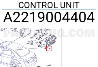 MERCEDES A2219004404 CONTROL UNIT