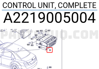 MERCEDES A2219005004 CONTROL UNIT, COMPLETE