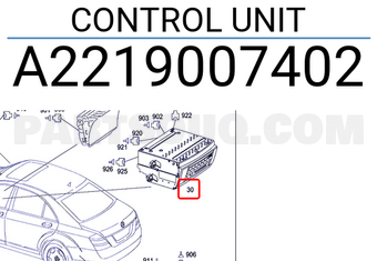 MERCEDES A2219007402 CONTROL UNIT