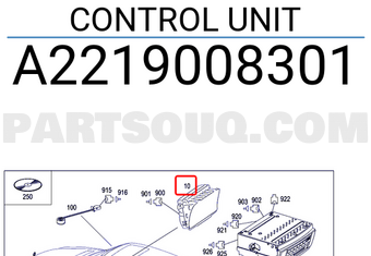 MERCEDES A2219008301 CONTROL UNIT