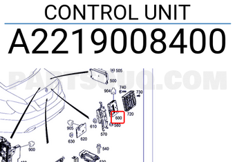 MERCEDES A2219008400 CONTROL UNIT