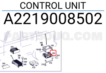 MERCEDES A2219008502 CONTROL UNIT
