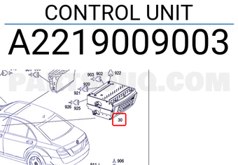 MERCEDES A2219009003 CONTROL UNIT