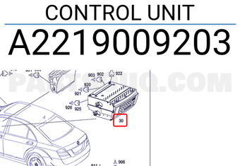 MERCEDES A2219009203 CONTROL UNIT