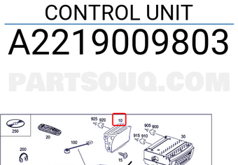 MERCEDES A2219009803 CONTROL UNIT