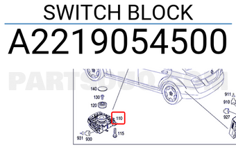 MERCEDES A2219054500 SWITCH BLOCK